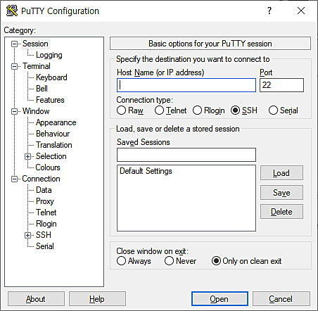 Putty( SSH 및 Telnet 간단접속 ) | SharedIT - IT 지식 공유 네트워크
